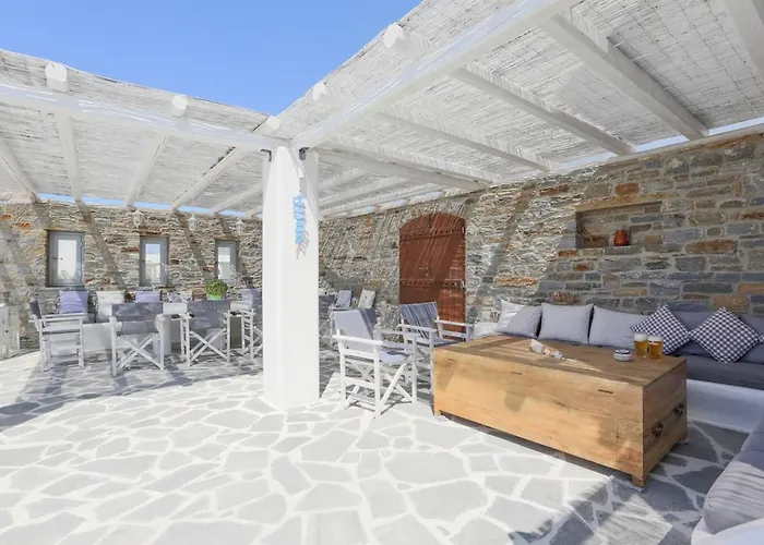 Galani, Immaculate With Private Pool & View In Kastraki, Naxos Semesterbostad *